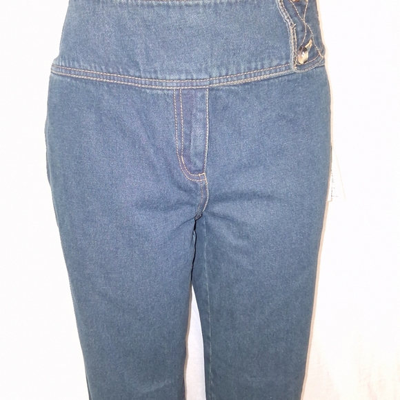 Vintage Harve Benard by benard Holtzman Dark Blue Straight Leg Jeans Size 14 - Picture 5 of 17